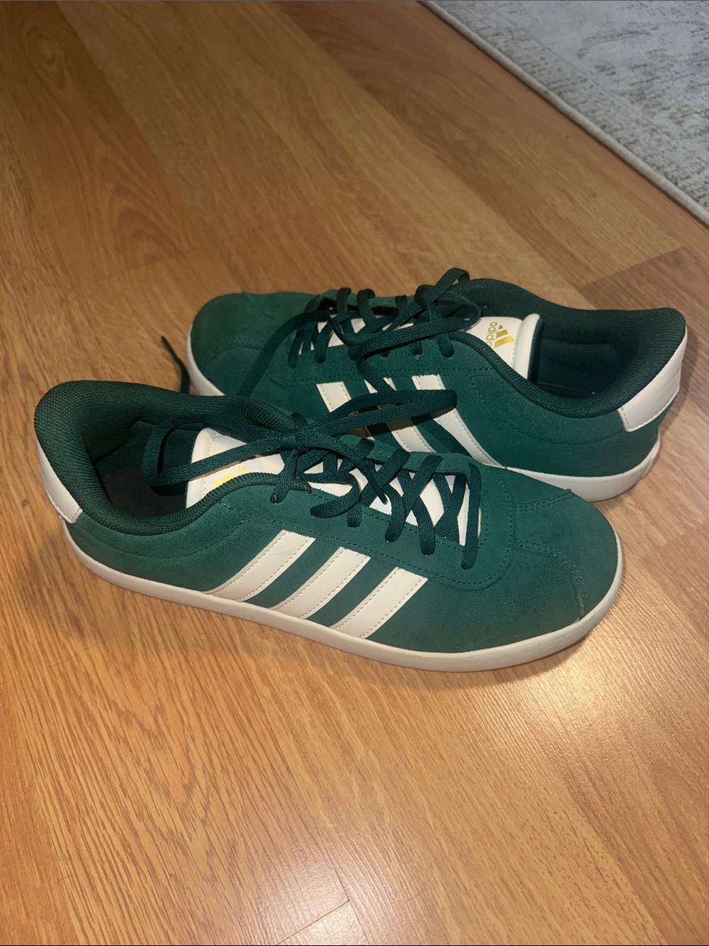 Adidas Big Kids Powder Teal VL Court Sneakers